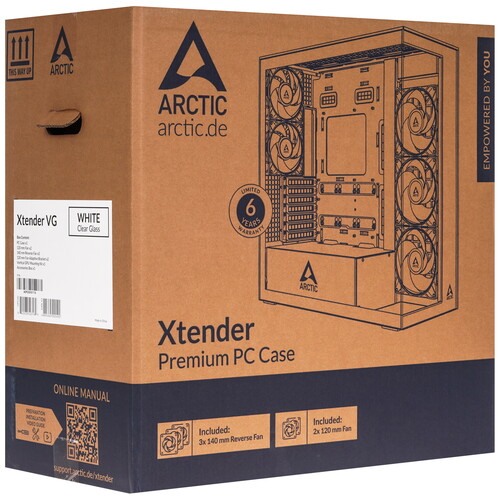 Купить Корпус Arctic Xtender VG White  9292488. Характеристики, отзывы и цены в Донецке