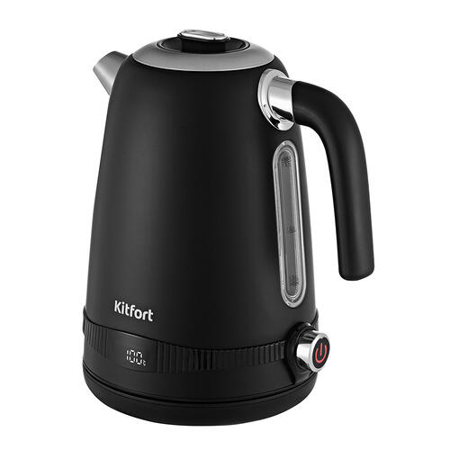 Купить Электрочайник Kitfort KT-6121-1 черный  5329156. Характеристики, отзывы и цены в Донецке