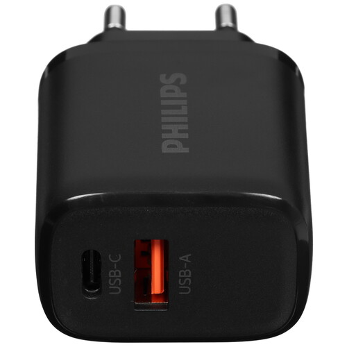 Купить Сетевое зарядное устройство Philips черный  5494055. Характеристики, отзывы и цены в Донецке