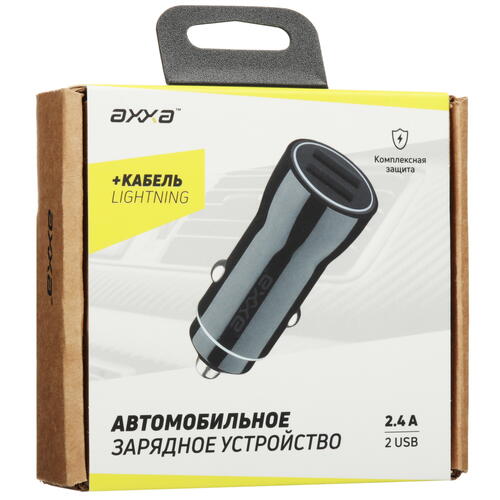 Купить Автомобильное ЗУ AXXA 2234 черный  9113431. Характеристики, отзывы и цены в Донецке