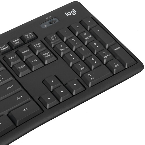Купить Клавиатура+мышь беспроводная   Logitech Combo MK295 Black черный  5471995. Характеристики, отзывы и цены в Донецке