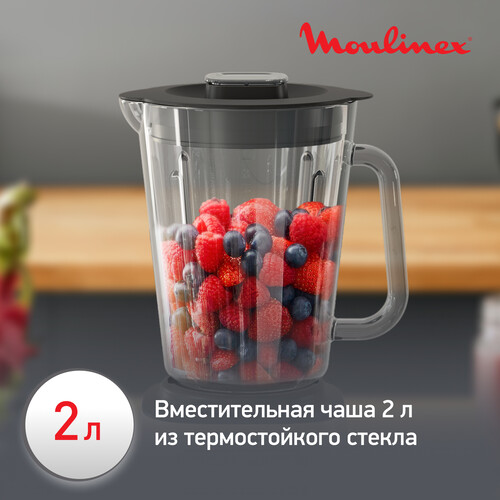 Купить Блендер стационарный Moulinex LM871D10 серебристый  5625771. Характеристики, отзывы и цены в Донецке