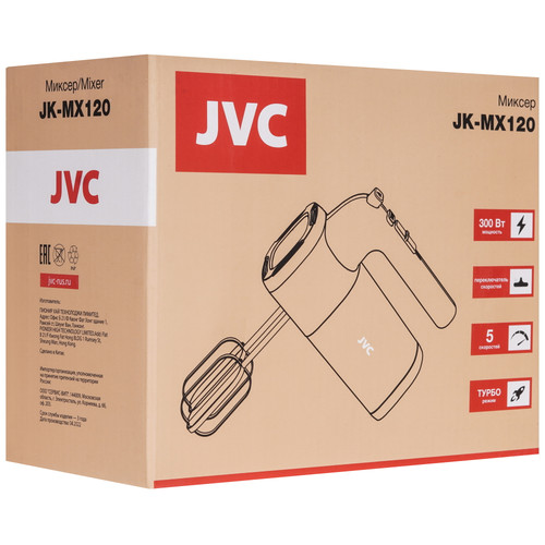 Купить Миксер JVC JK-MX120 белый  9058782. Характеристики, отзывы и цены в Донецке