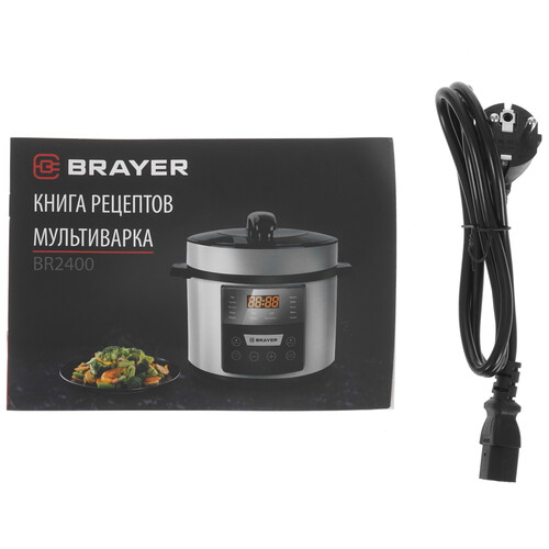 Купить Мультиварка-скороварка Brayer BR2400 серебристый  5359047. Характеристики, отзывы и цены в Донецке