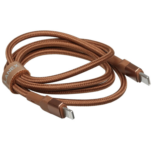 Купить Кабель круглый LANEX USB Type-C - USB Type-C золотистый 1 м  9280486. Характеристики, отзывы и цены в Донецке