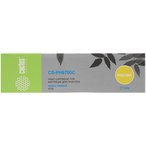 Купить Картридж лазерный Cactus CS-PH6700C голубой  7936890. Характеристики, отзывы и цены в Донецке