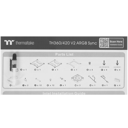 Купить Система охлаждения Thermaltake TH420 V2 ARGB Sync черная  5426605. Характеристики, отзывы и цены в Донецке