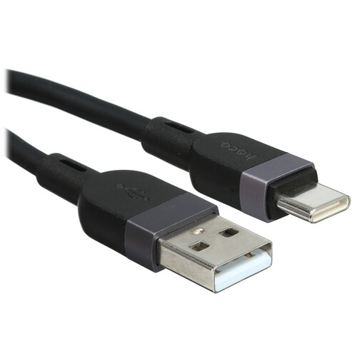 Купить Кабель круглый Hoco USB Type-C - USB 2.0 Type-A черный 2 м  9238055. Характеристики, отзывы и цены в Донецке