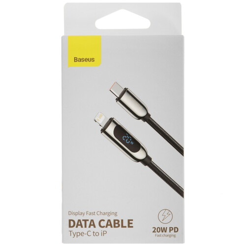 Купить Кабель круглый Baseus Lightning 8-pin - USB Type-C черный 1 м  5627740. Характеристики, отзывы и цены в Донецке
