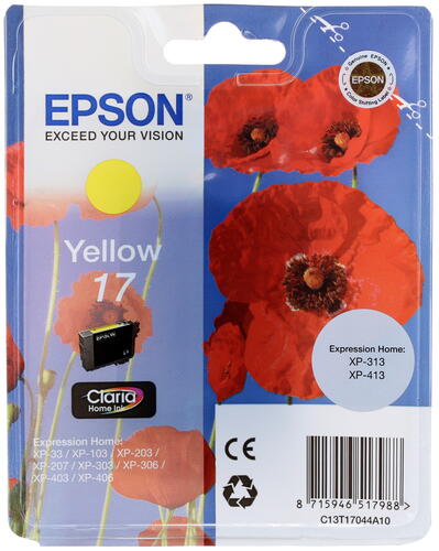 Купить Картридж Epson T17 Y желтый  0154849. Характеристики, отзывы и цены в Донецке