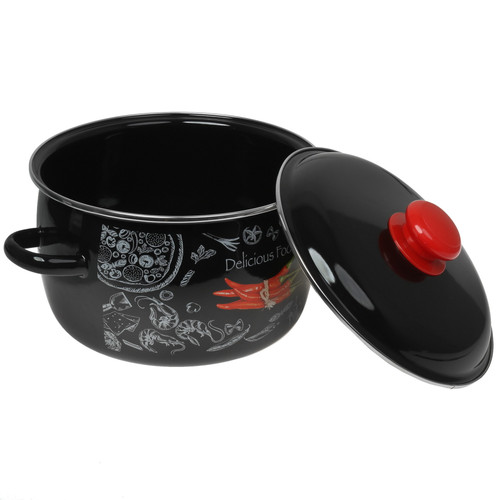 Купить Кастрюля TM Appetite Chilli 1МС201Р 4 л 20 см черный  4843182. Характеристики, отзывы и цены в Донецке