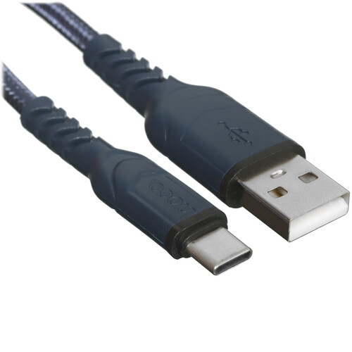 Купить Кабель круглый Hoco USB Type-C - USB 2.0 Type-A синий 2 м  5475037. Характеристики, отзывы и цены в Донецке