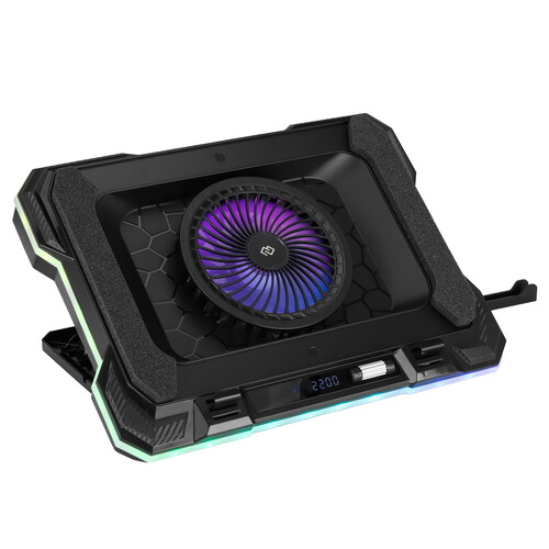 Купить Подставка для ноутбука Digma D-NCP190-1x100RGB черный  9300795. Характеристики, отзывы и цены в Донецке