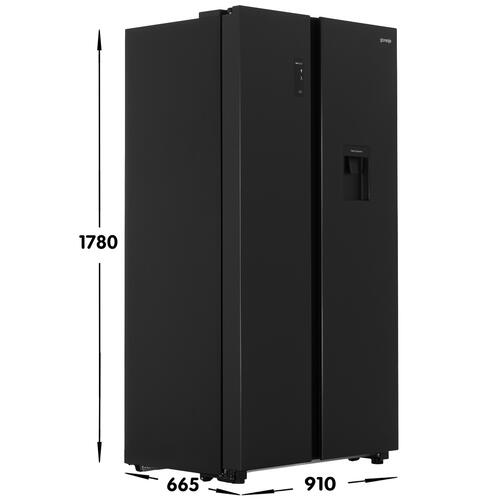 Купить Холодильник Side by Side   Gorenje NRR9185EABXLWD черный  9013493. Характеристики, отзывы и цены в Донецке