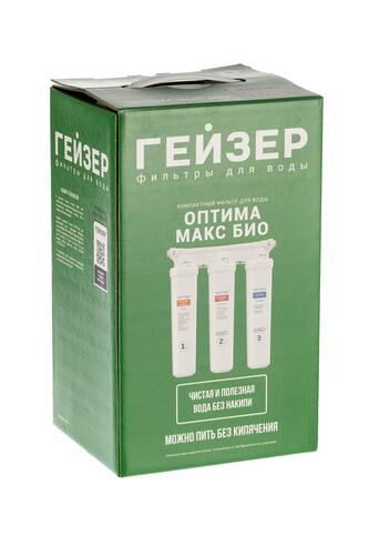 Купить Проточный питьевой фильтр Гейзер Оптима Макс Био  9208153. Характеристики, отзывы и цены в Донецке