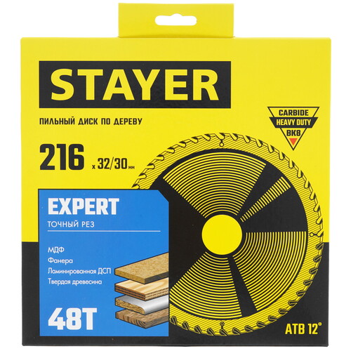 Купить Диск пильный STAYER 3682-216-32-48_z01  9123039. Характеристики, отзывы и цены в Донецке