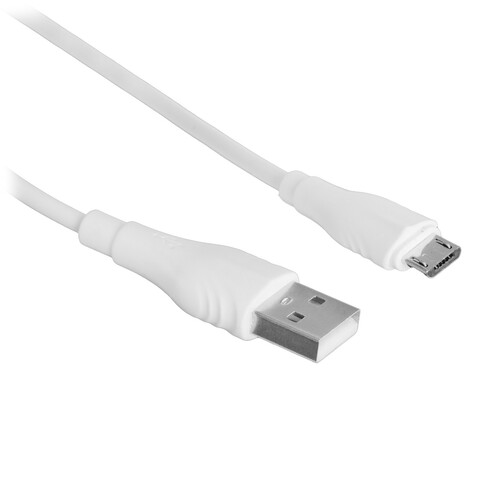 Купить Кабель круглый Borofone micro USB - USB 2.0 Type-A белый 3 м  5475145. Характеристики, отзывы и цены в Донецке