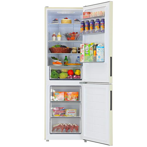Купить Холодильник с морозильником   Haier CEF535ACG бежевый  5339621. Характеристики, отзывы и цены в Донецке