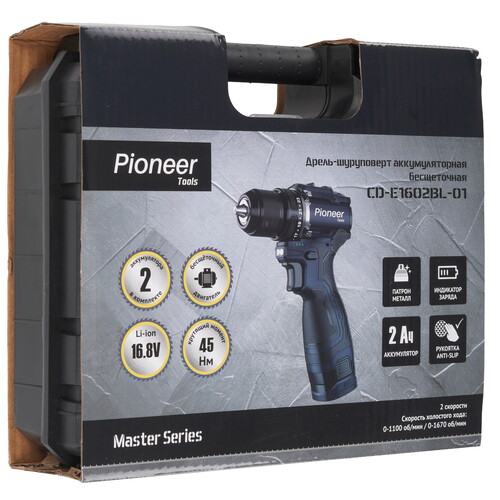 Купить Дрель-шуруповерт Pioneer CD-E1602BL-01  9216872. Характеристики, отзывы и цены в Донецке