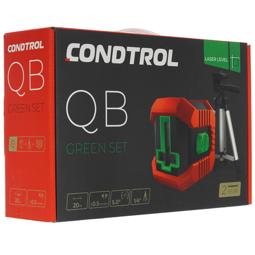 Купить Лазерный нивелир Condtrol QB Green Set  9028788. Характеристики, отзывы и цены в Донецке
