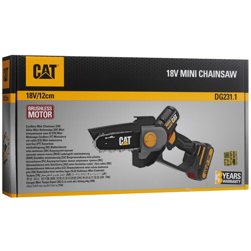 Купить Аккумуляторная цепная пила CAT DG231.1  шина - 12 см (5")  5428364. Характеристики, отзывы и цены в Донецке