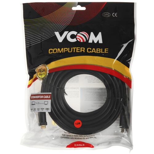 Купить Кабель  VCOM HDMI - DVI-D, 10 м  5602516. Характеристики, отзывы и цены в Донецке