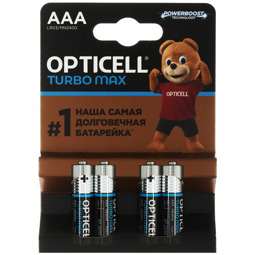 Купить Батарейка Opticell Turbo Max AAA (LR03/FR03)  5642115. Характеристики, отзывы и цены в Донецке