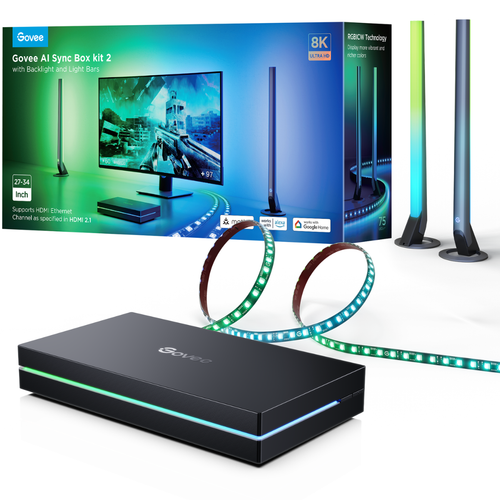 Купить Светодиодный светильник для монитора Govee AI Sync Box Kit черный  5647447. Характеристики, отзывы и цены в Донецке
