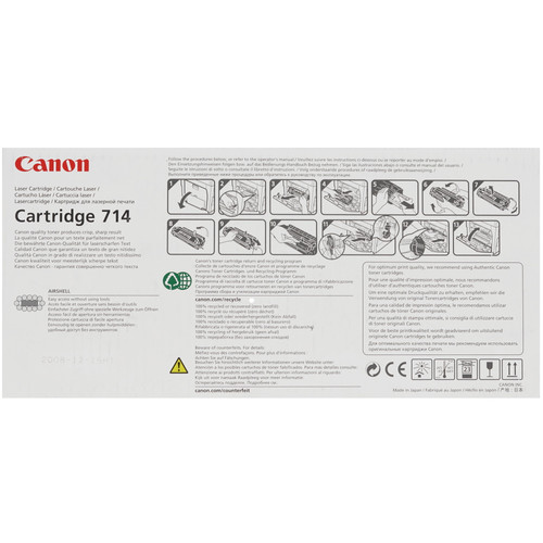 Купить Картридж лазерный Canon 714 черный  7937053. Характеристики, отзывы и цены в Донецке