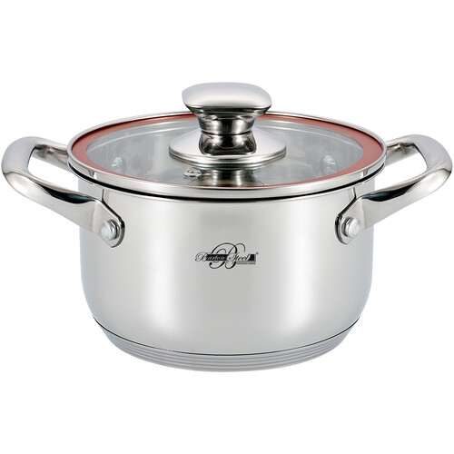 Купить Кастрюля Barton Steel 2900-26 BS 7.5 л 26 см серебристый  9151725. Характеристики, отзывы и цены в Донецке