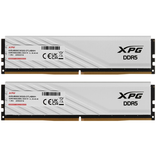Купить Оперативная память ADATA XPG Lancer Blade [AX5U6000C3032G-DTLABWH] 64 ГБ  5602030. Характеристики, отзывы и цены в Донецке