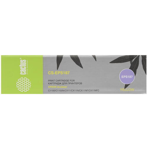 Купить Картридж лазерный Cactus CS-EPS187 желтый, с чипом  7936882. Характеристики, отзывы и цены в Донецке