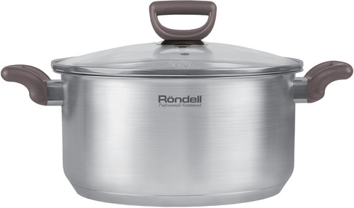 Купить Кастрюля Rondell Fest RDS-1323 4.8 л 24 см серебристый  9309613. Характеристики, отзывы и цены в Донецке