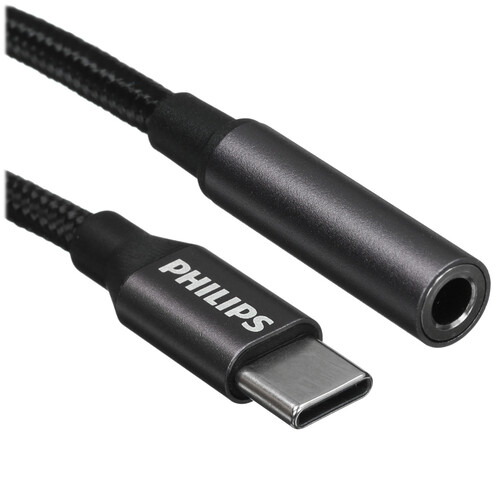Купить Кабель   Philips USB Type-C - jack 3.5 мм черный  5604546. Характеристики, отзывы и цены в Донецке