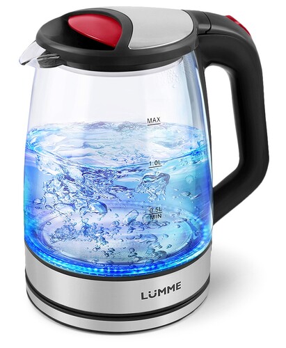 Купить Электрочайник LUMME LU-157 черный  8166487. Характеристики, отзывы и цены в Донецке