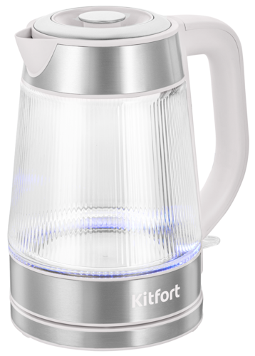 Купить Электрочайник Kitfort КТ-8709 серебристый  9269917. Характеристики, отзывы и цены в Донецке