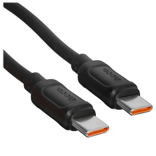 Купить Кабель круглый Hoco USB Type-C - USB Type-C черный 1 м  5635394. Характеристики, отзывы и цены в Донецке