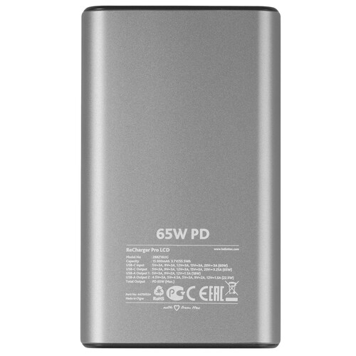Купить Портативный аккумулятор TTEC ReCharger Pro LCD серый  9202697. Характеристики, отзывы и цены в Донецке
