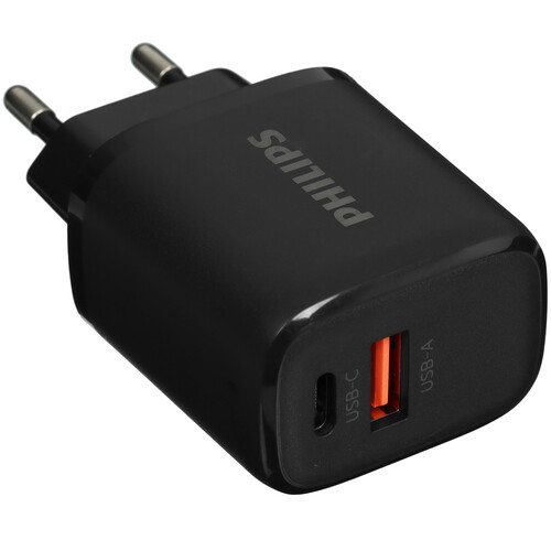 Купить Сетевое зарядное устройство Philips черный  5494064. Характеристики, отзывы и цены в Донецке