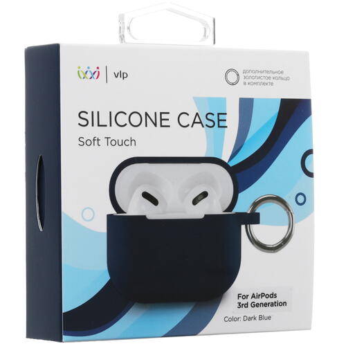 Купить Чехол vlp для Apple AirPods 3, Axxa AB-01, Deppa Air Nova, Kenshi AP-W03, синий  4883618. Характеристики, отзывы и цены в Донецке