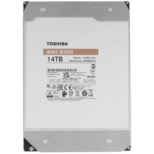 Купить 14 ТБ Жесткий диск Toshiba N300  5609486. Характеристики, отзывы и цены в Донецке