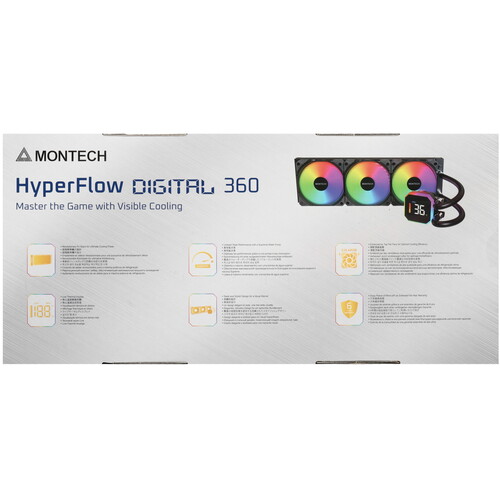 Купить Система охлаждения Montech HyperFlow Digital 360 черная  5633181. Характеристики, отзывы и цены в Донецке