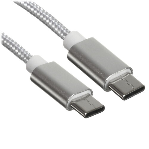 Купить Кабель круглый REXANT USB Type-C - USB Type-C серебристый 1 м  5479549. Характеристики, отзывы и цены в Донецке