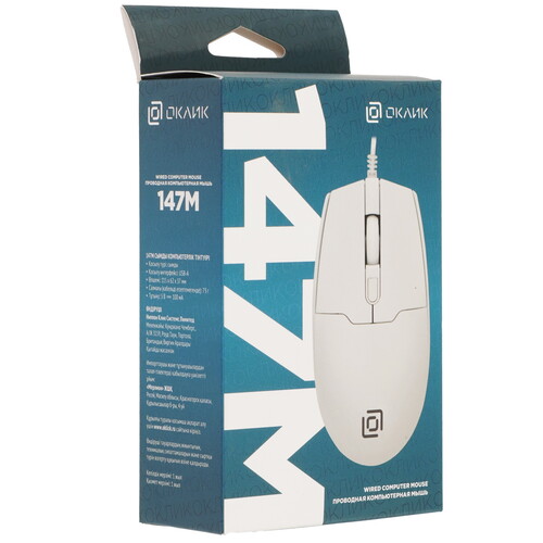 Купить Мышь проводная Oklick 147M  5603447. Характеристики, отзывы и цены в Донецке