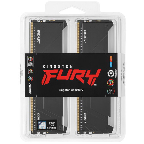 Купить Оперативная память Kingston FURY Beast Black RGB  5436286. Характеристики, отзывы и цены в Донецке