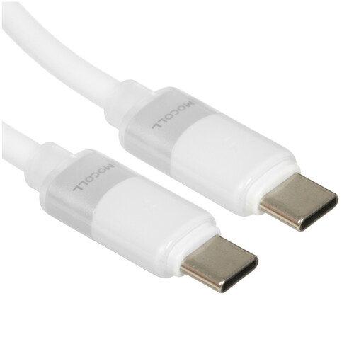 Купить Кабель круглый MOCOLL USB Type-C - USB Type-C белый 1.5 м  5493018. Характеристики, отзывы и цены в Донецке