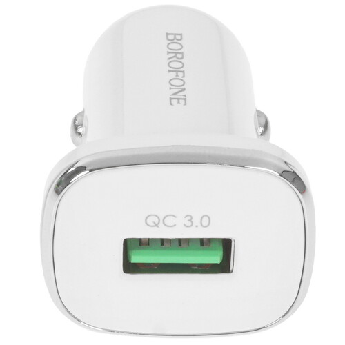 Купить Автомобильное ЗУ Borofone BZ12A Lasting Power белый  9244276. Характеристики, отзывы и цены в Донецке