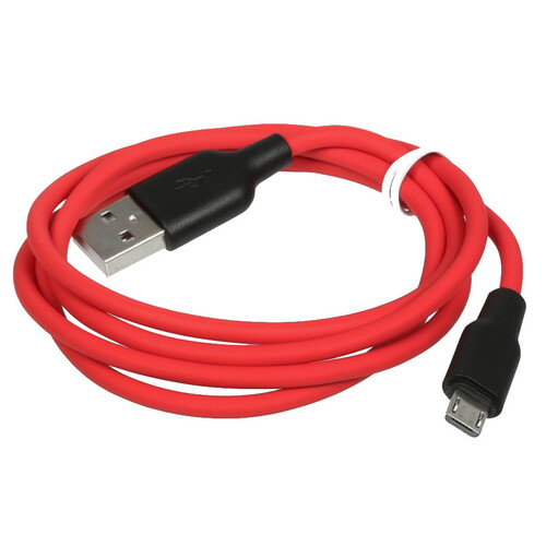 Купить Кабель круглый Hoco micro USB - USB 2.0 Type-A красный 1 м  5475160. Характеристики, отзывы и цены в Донецке