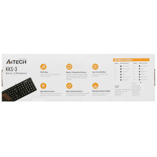 Купить Клавиатура  проводная A4Tech KKS-3  5435973. Характеристики, отзывы и цены в Донецке