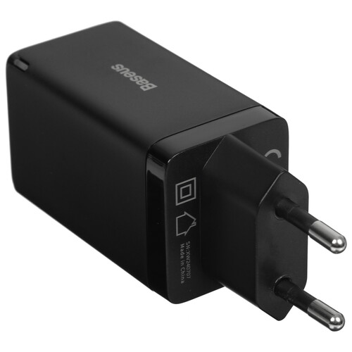 Купить Сетевое зарядное устройство Baseus GaN5 Pro 2C+U черный  5495776. Характеристики, отзывы и цены в Донецке